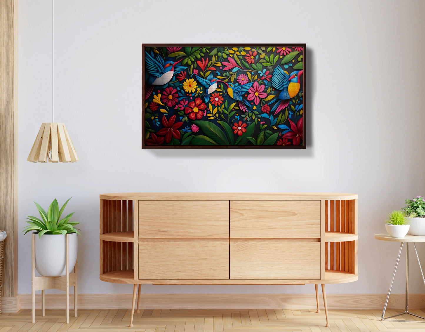 Tropical Bird Floral Caribbean wall art view 32