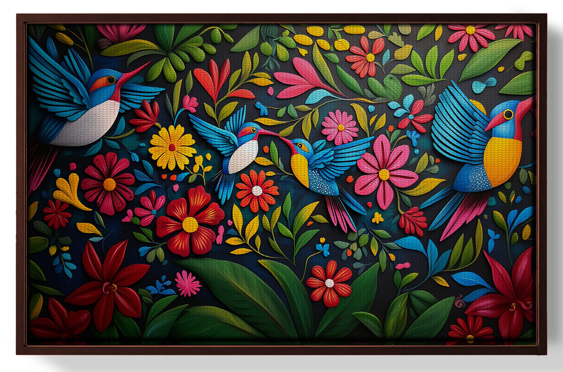 Tropical Bird Floral Caribbean wall art view 31