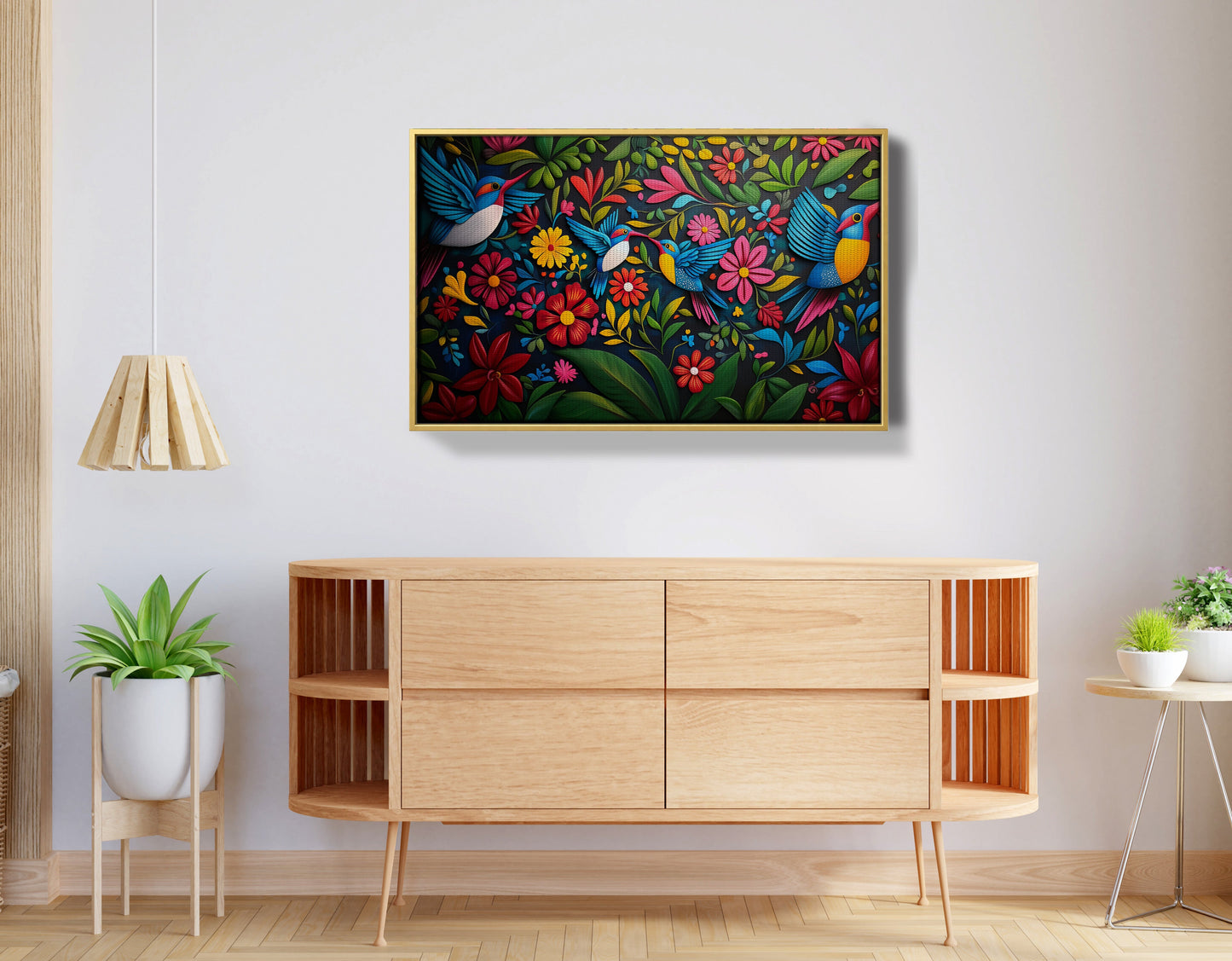 Tropical Bird Floral Caribbean wall art view 38