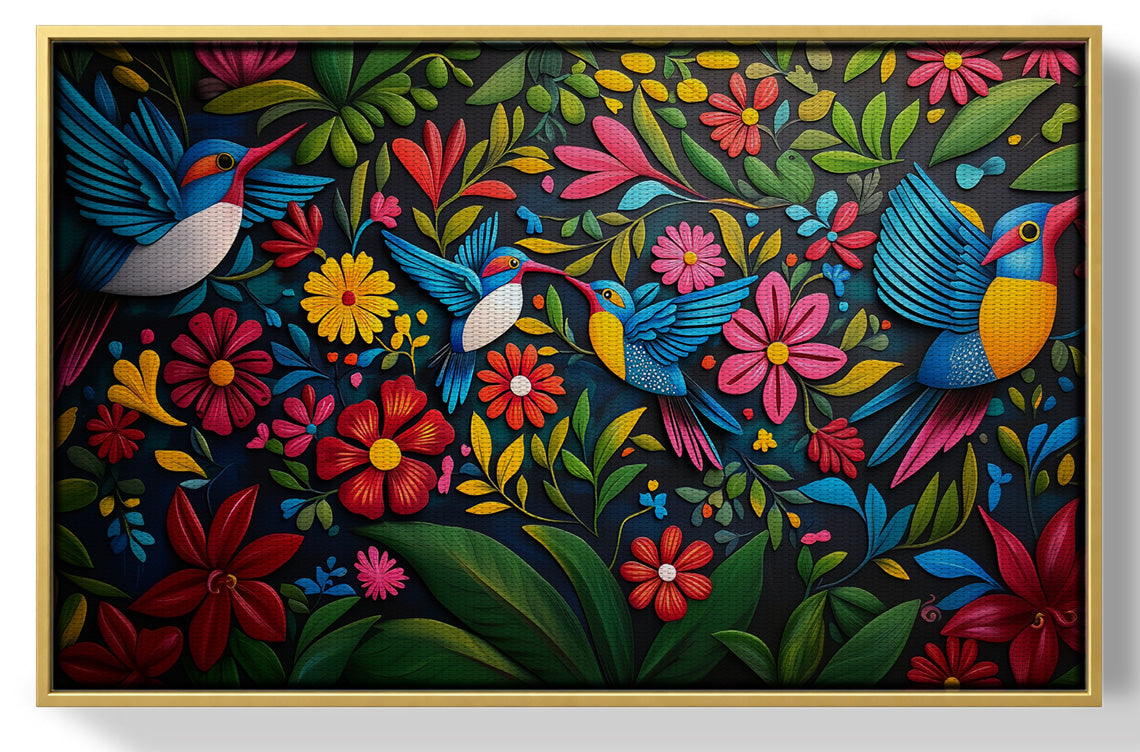 Tropical Bird Floral Caribbean wall art view 37