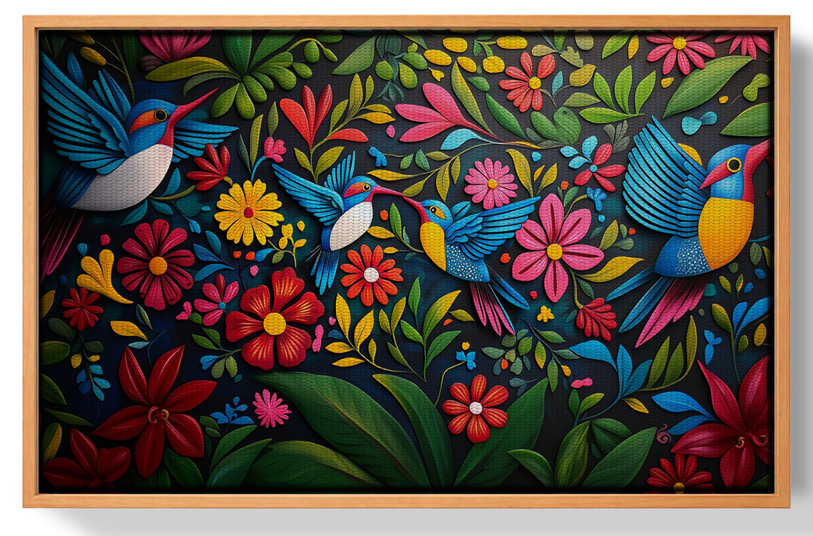 Tropical Bird Floral Caribbean wall art view 43
