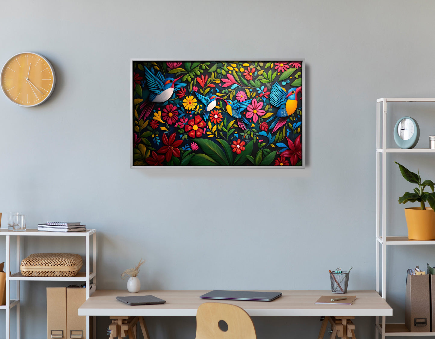 Tropical Bird Floral Caribbean wall art view 60