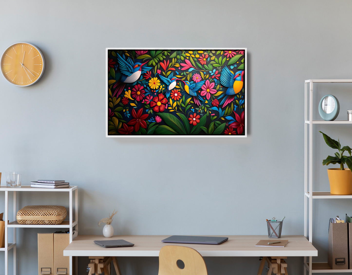 Tropical Bird Floral Caribbean wall art view 66