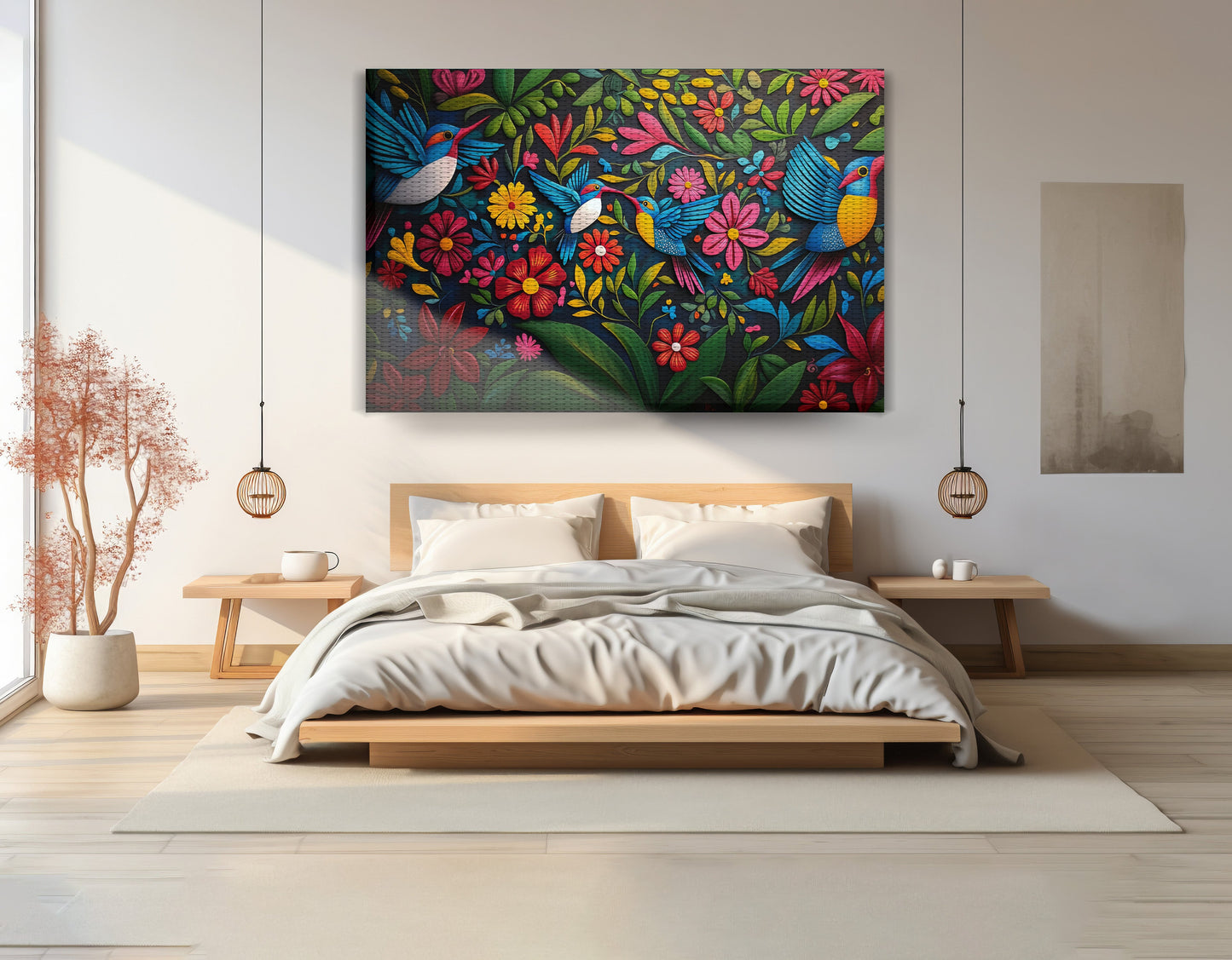 Tropical Bird Floral Caribbean wall art view 15