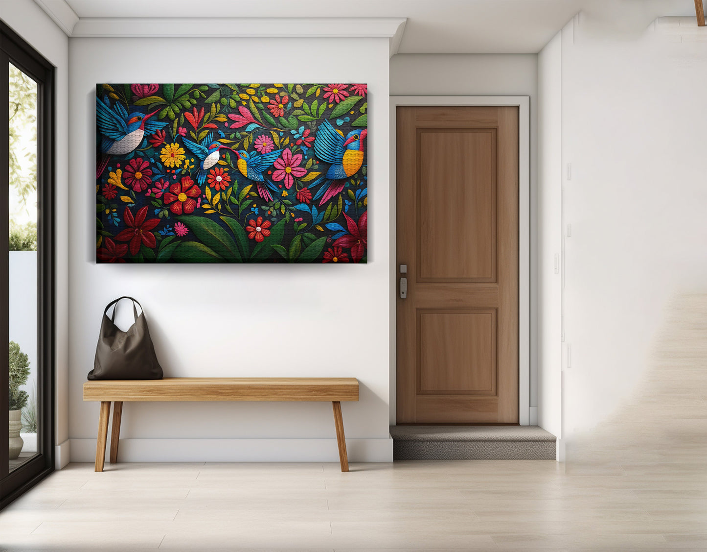 Tropical Bird Floral Caribbean wall art view 17