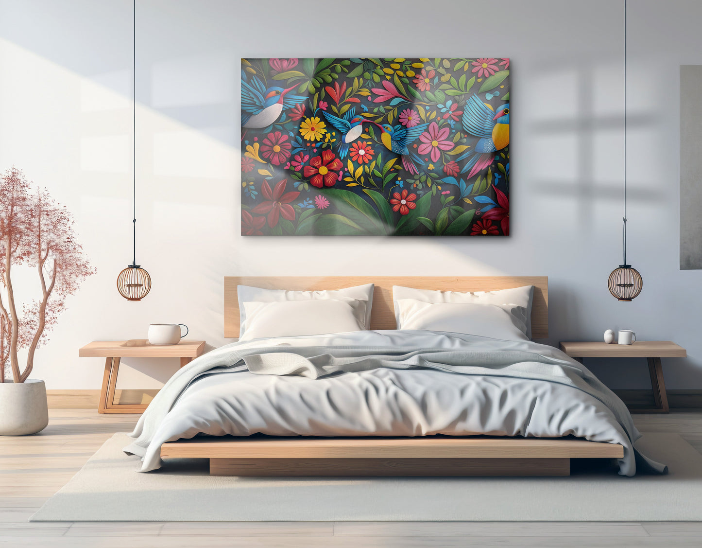 Tropical Bird Floral Caribbean wall art view 21