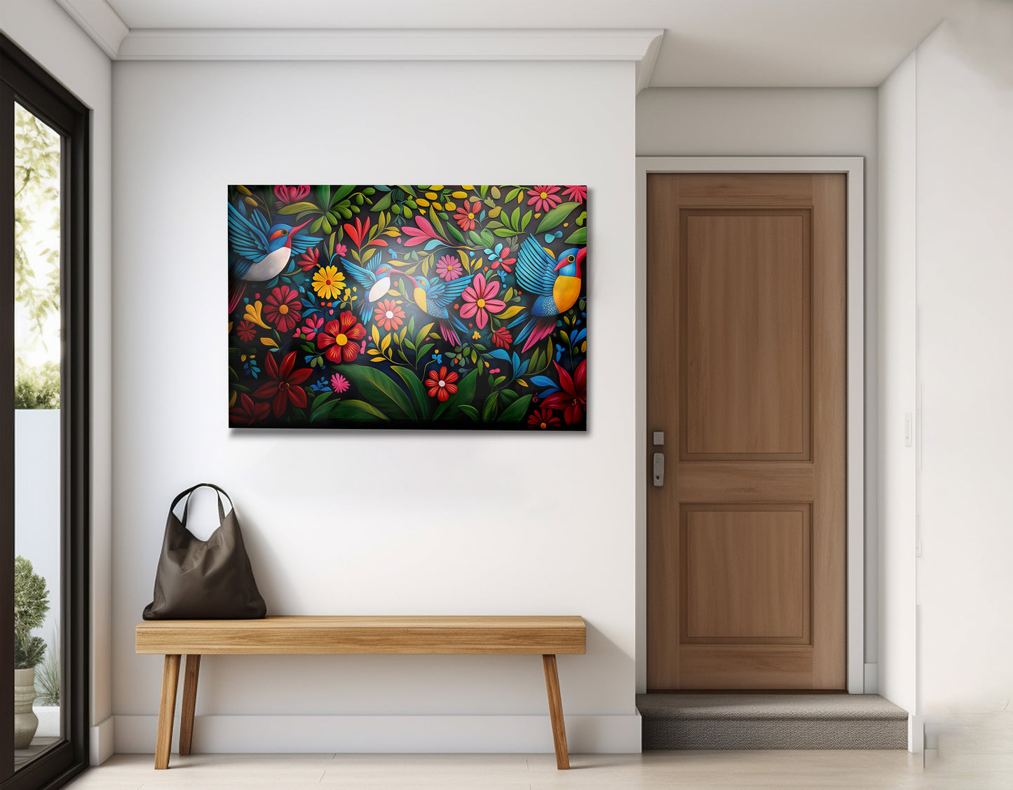 Tropical Bird Floral Caribbean wall art view 23