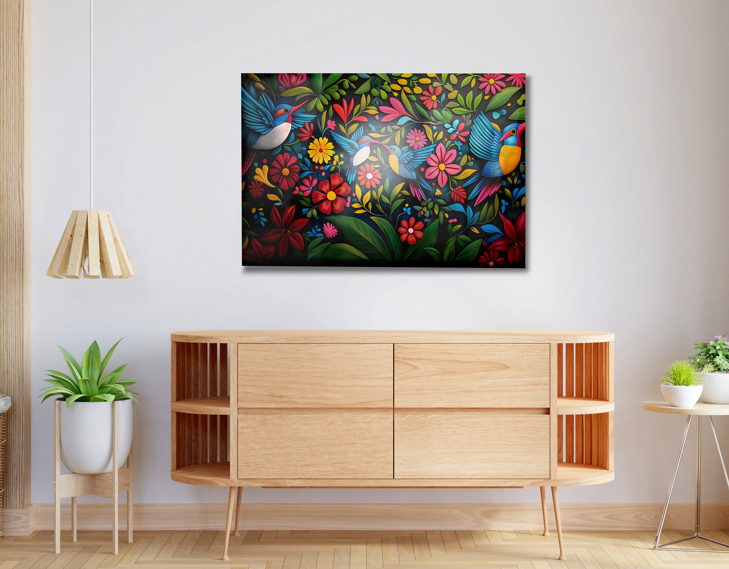 Tropical Bird Floral Caribbean wall art view 20