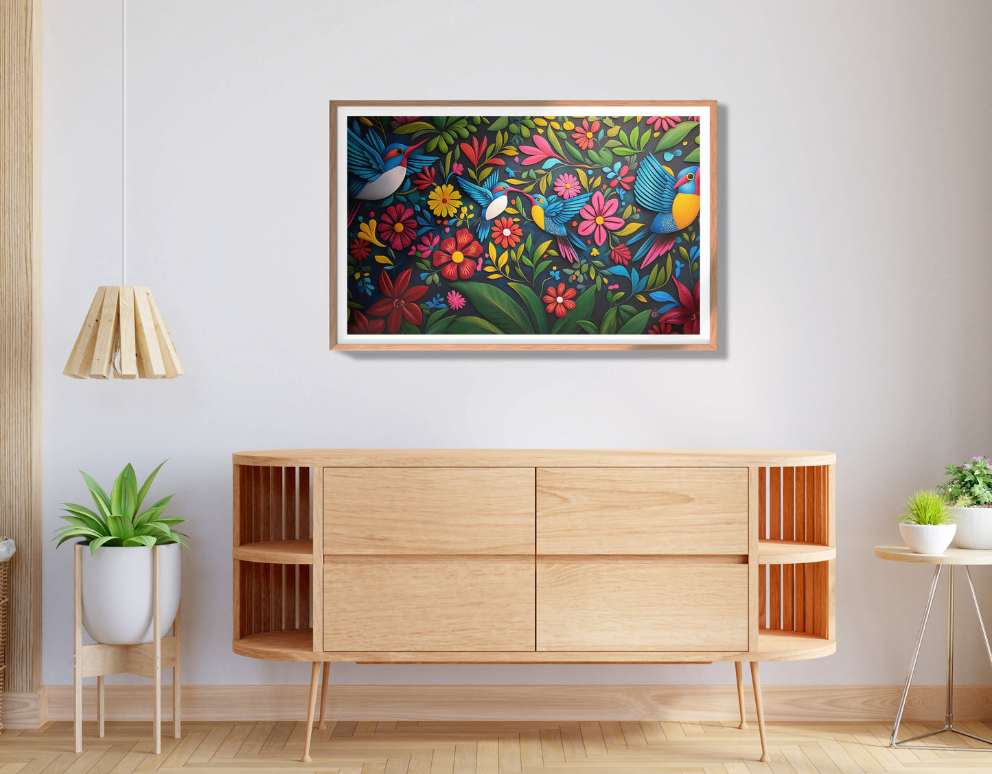 Tropical Bird Floral Caribbean wall art view 80