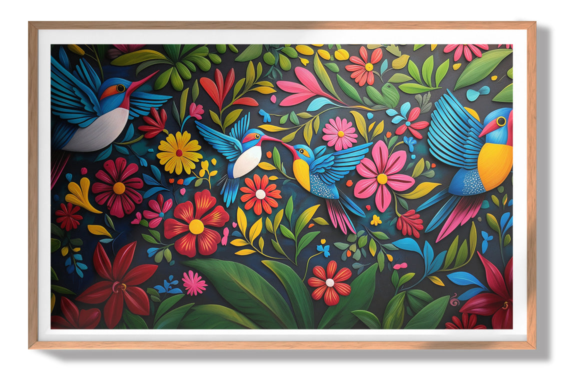 Tropical Bird Floral Caribbean wall art view 79