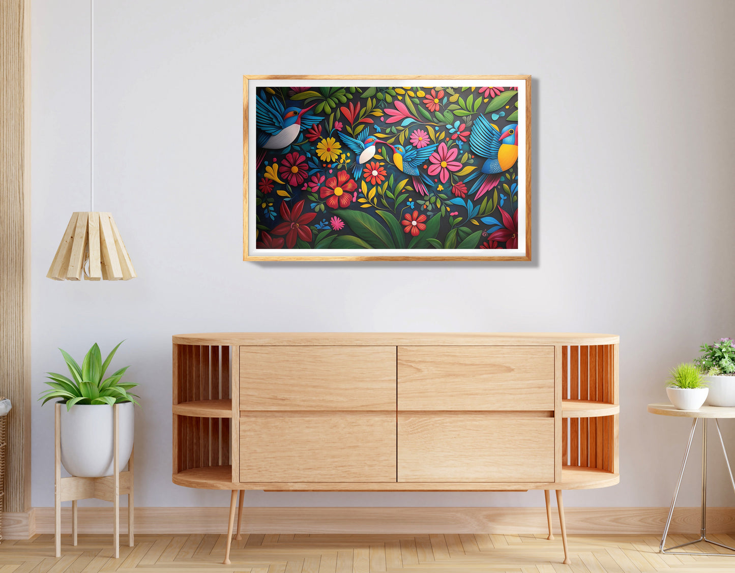 Tropical Bird Floral Caribbean wall art view 74