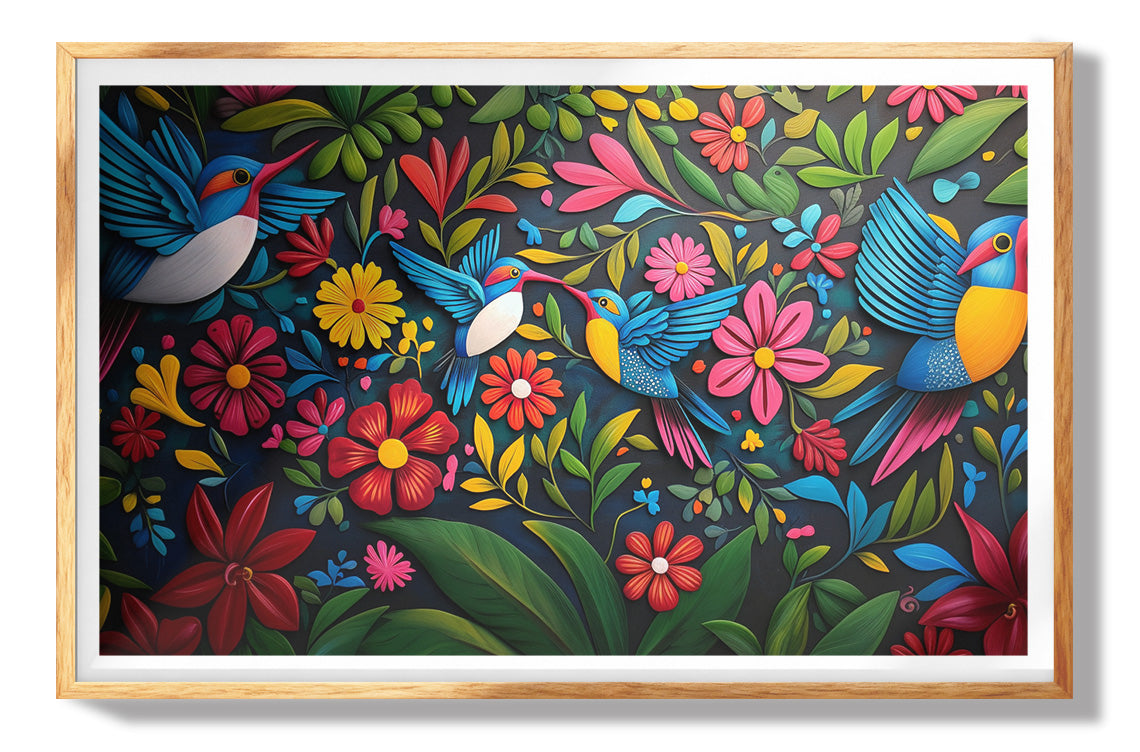 Tropical Bird Floral Caribbean wall art view 73
