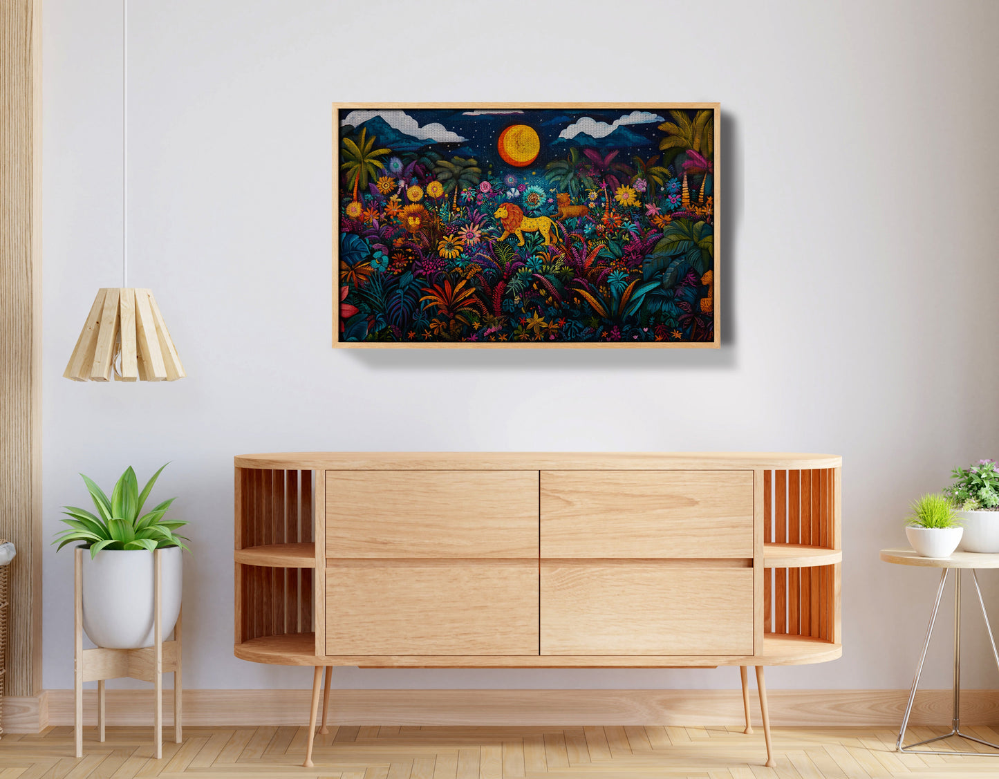 Leopard Jungle Moon Caribbean wall art view 50