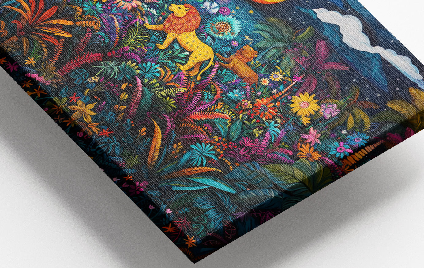 Leopard Jungle Moon Caribbean wall art view 16