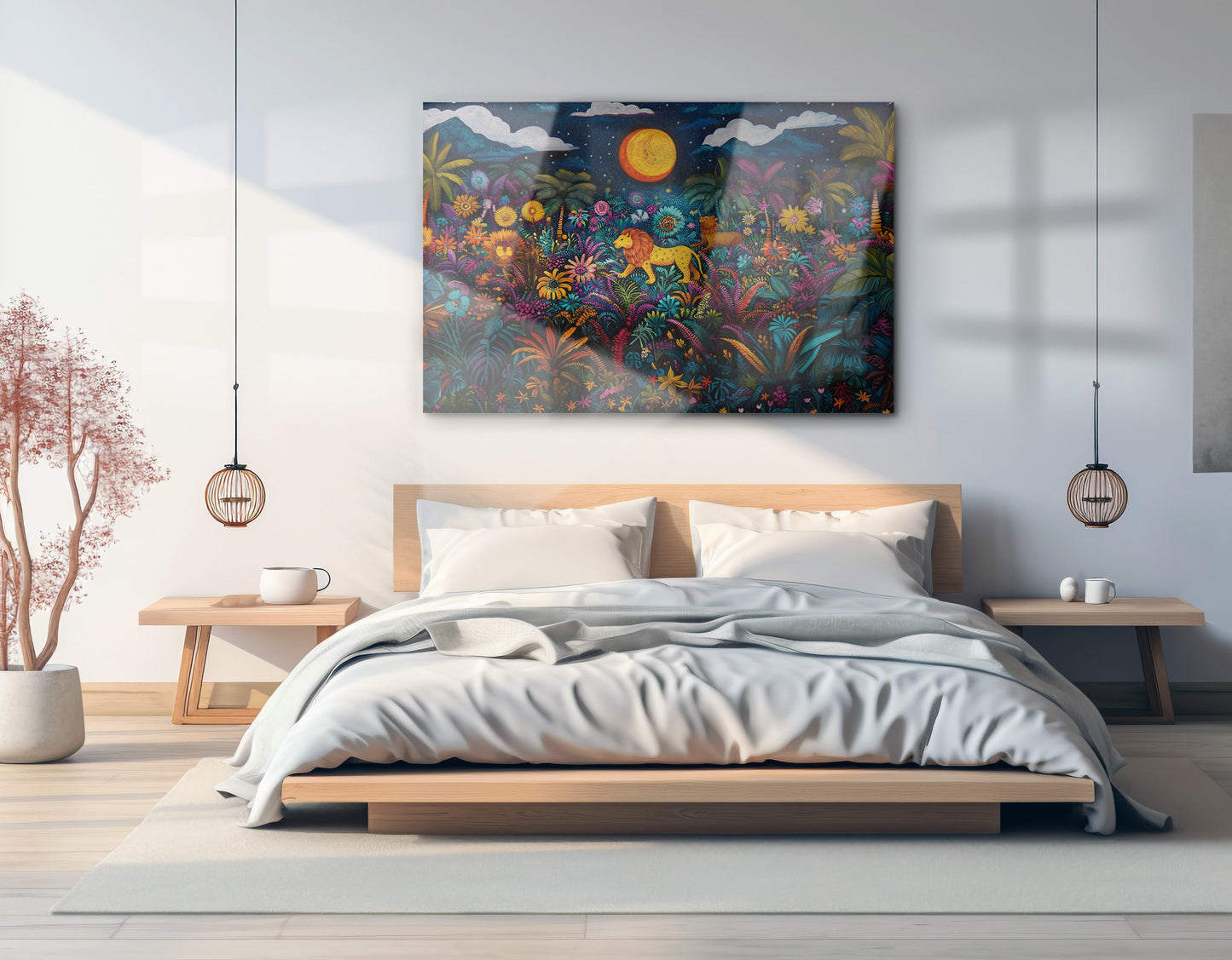 Leopard Jungle Moon Caribbean wall art view 21
