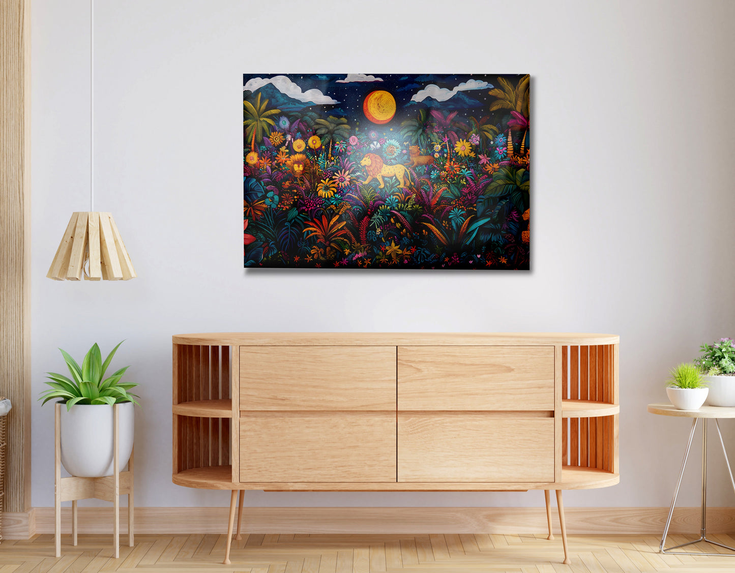 Leopard Jungle Moon Caribbean wall art view 20