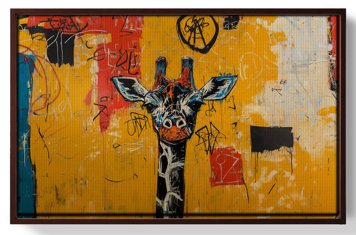 Urban Giraffe Graffiti African American canvas print view 31