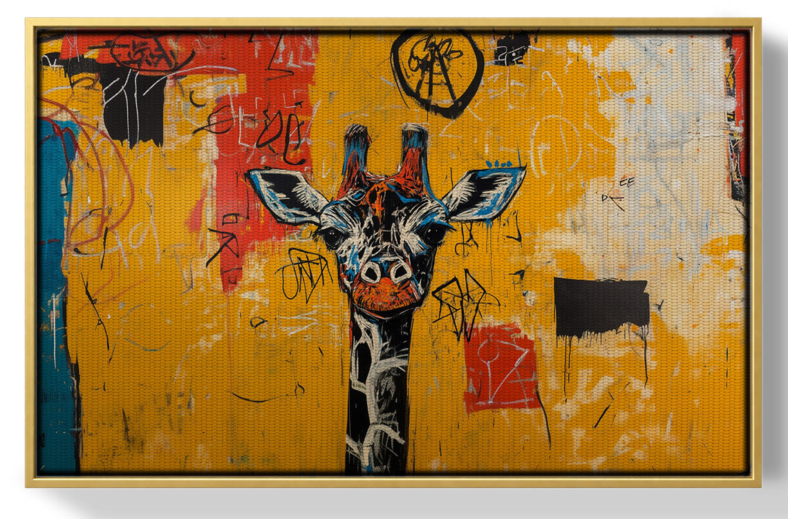 Urban Giraffe Graffiti African American canvas print view 37