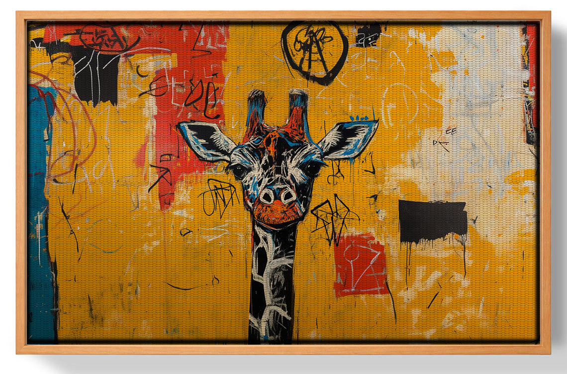 Urban Giraffe Graffiti African American canvas print view 43