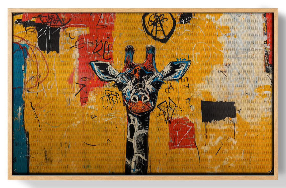 Urban Giraffe Graffiti African American canvas print view 49