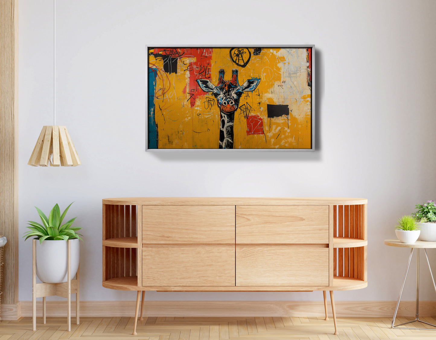 Urban Giraffe Graffiti African American canvas print view 56