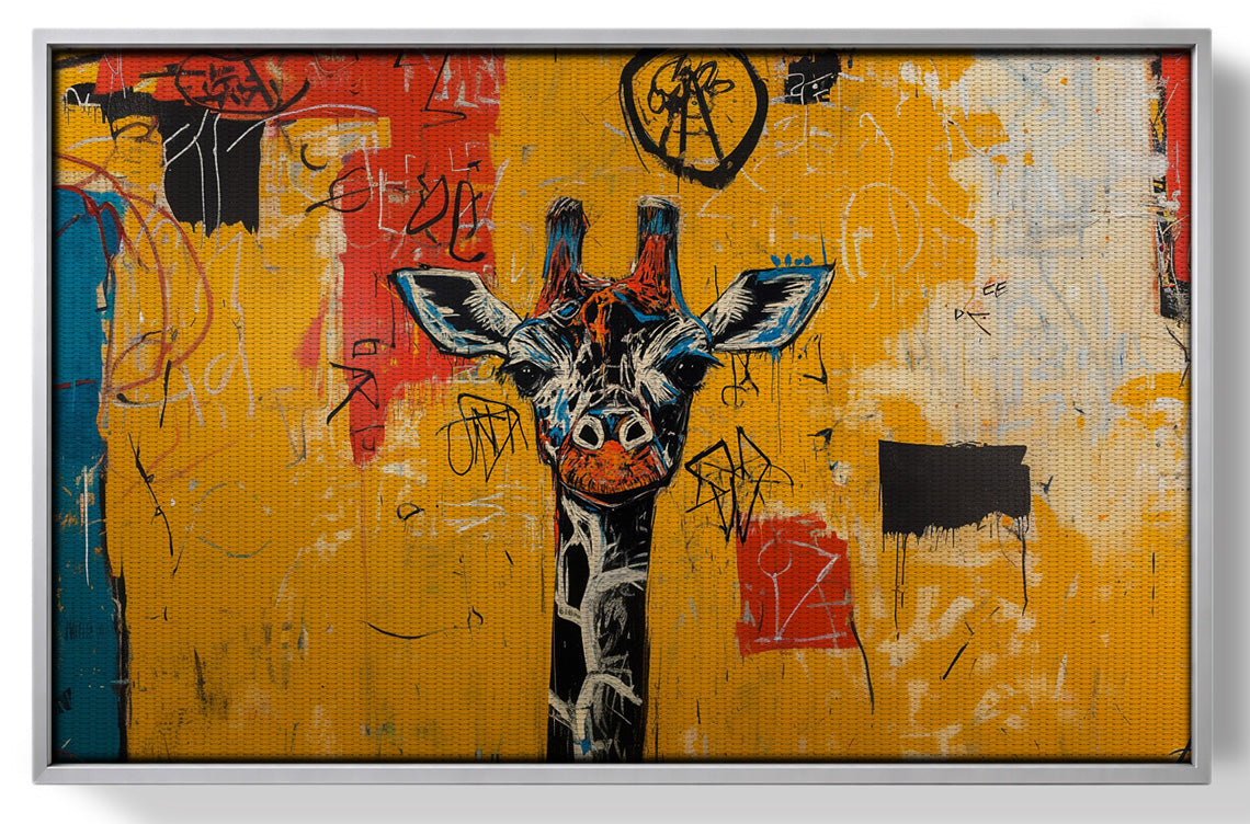 Urban Giraffe Graffiti African American canvas print view 55