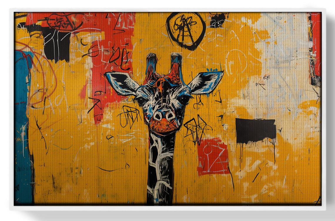 Urban Giraffe Graffiti African American canvas print view 61