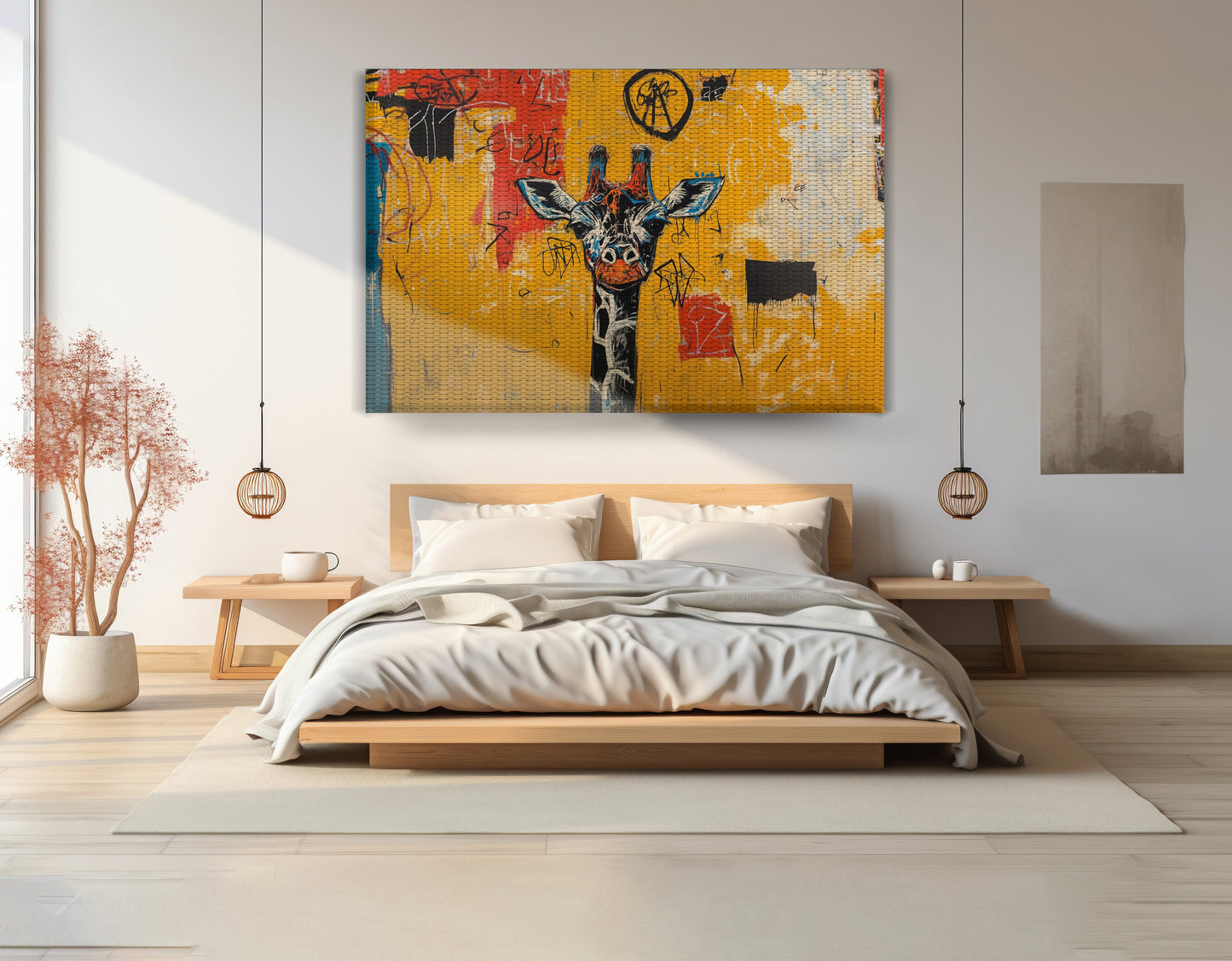 Urban Giraffe Graffiti African American canvas print view 15