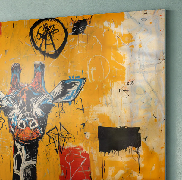 Urban Giraffe Graffiti African American canvas print view 22