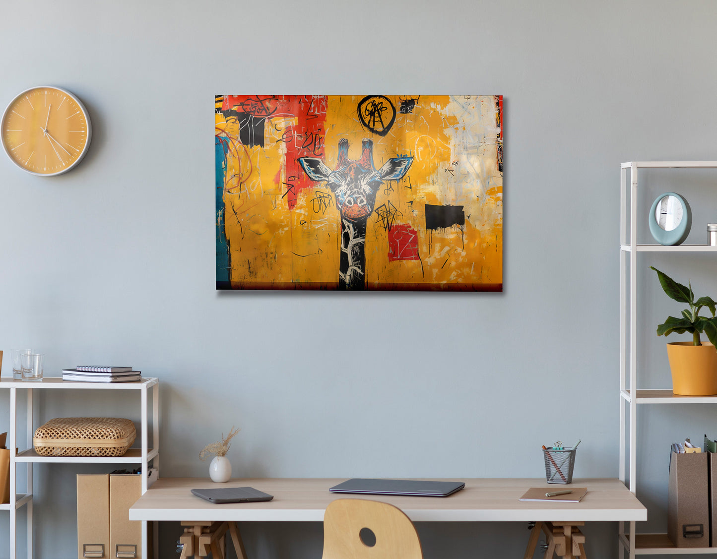Urban Giraffe Graffiti African American canvas print view 24