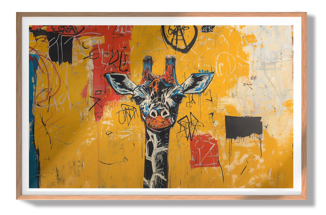 Urban Giraffe Graffiti African American canvas print view 79