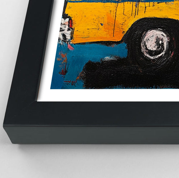 Yellow Taxi Urban Black African American canvas print view 70