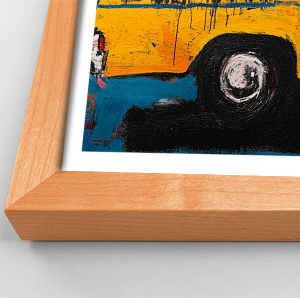 Yellow Taxi Urban Black African American canvas print view 82