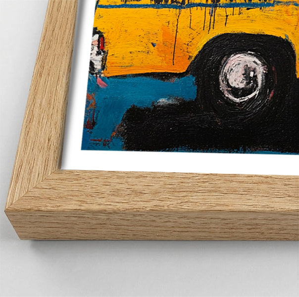 Yellow Taxi Urban Black African American canvas print view 76