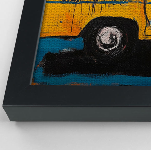 Yellow Taxi Urban Black African American canvas print view 28