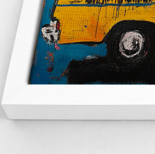 Yellow Taxi Urban Black African American canvas print view 64