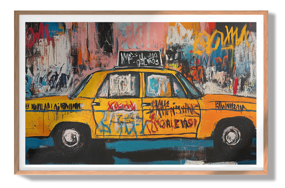 Yellow Taxi Urban Black African American canvas print view 79