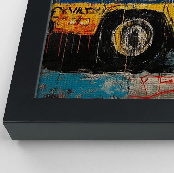 Graffiti Taxi Urban Black African American canvas print view 28