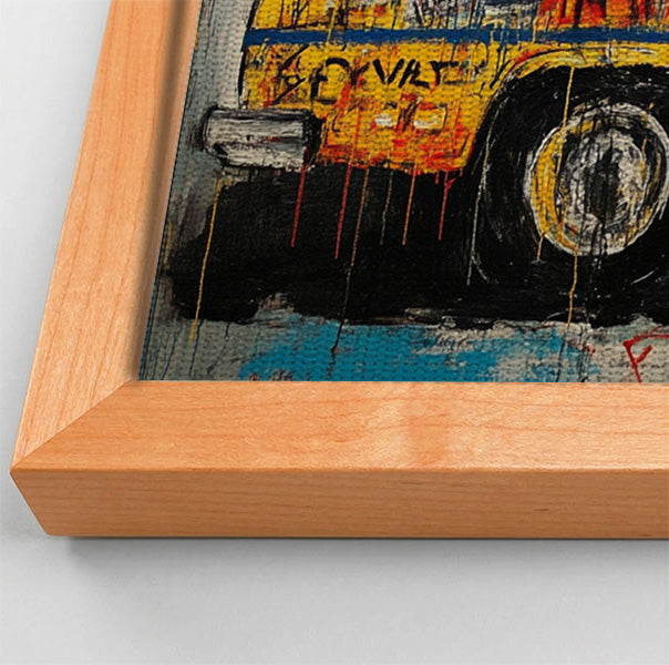 Graffiti Taxi Urban Black African American canvas print view 46