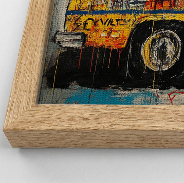 Graffiti Taxi Urban Black African American canvas print view 52