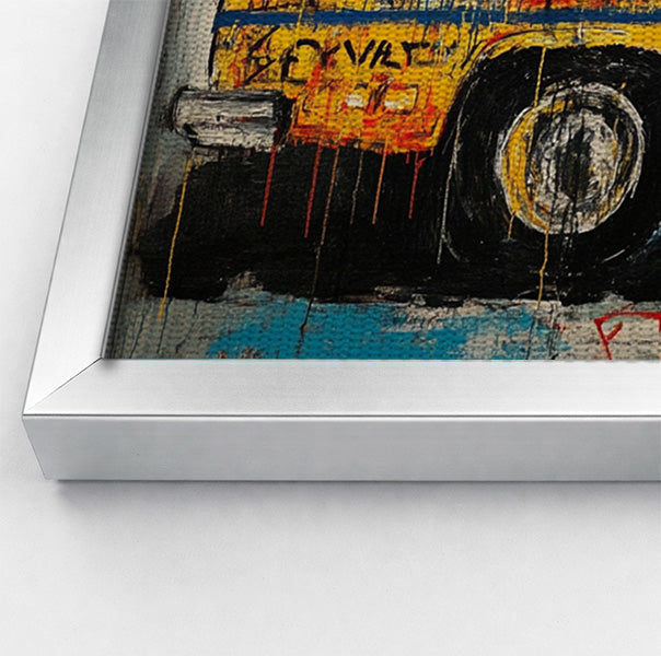 Graffiti Taxi Urban Black African American canvas print view 58