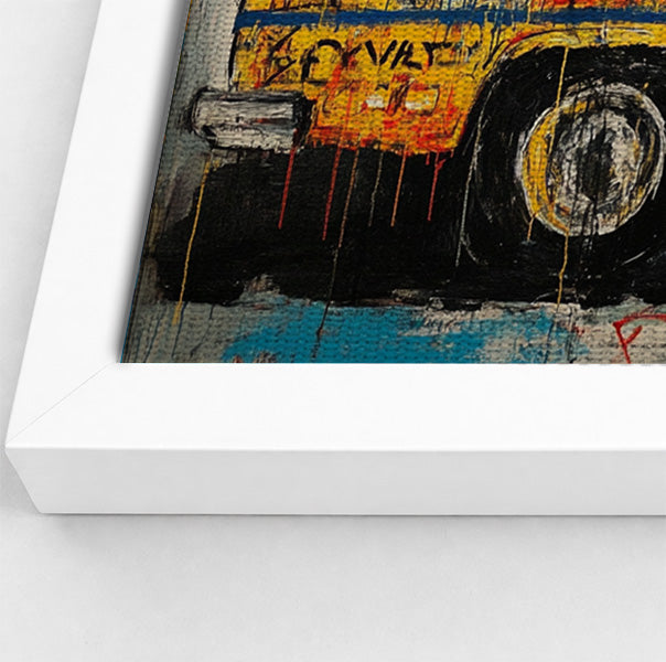 Graffiti Taxi Urban Black African American canvas print view 64