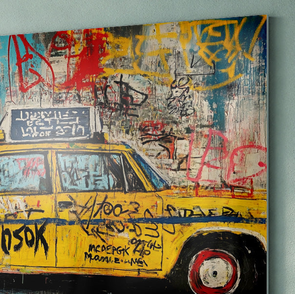 Graffiti Taxi Urban Black African American canvas print view 22