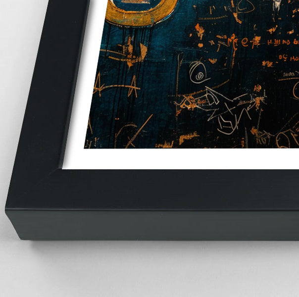 Blue Elephant Graffiti Black African American canvas print view 70
