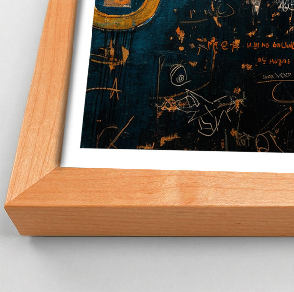 Blue Elephant Graffiti Black African American canvas print view 82