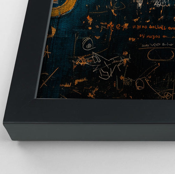 Blue Elephant Graffiti Black African American canvas print view 28