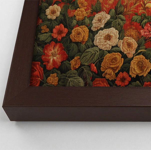 Elephant Damask Floral African American canvas print view 34