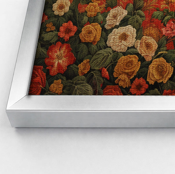 Elephant Damask Floral African American canvas print view 58