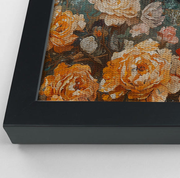 Black Mermaid Rose Garden African American canvas print view 28