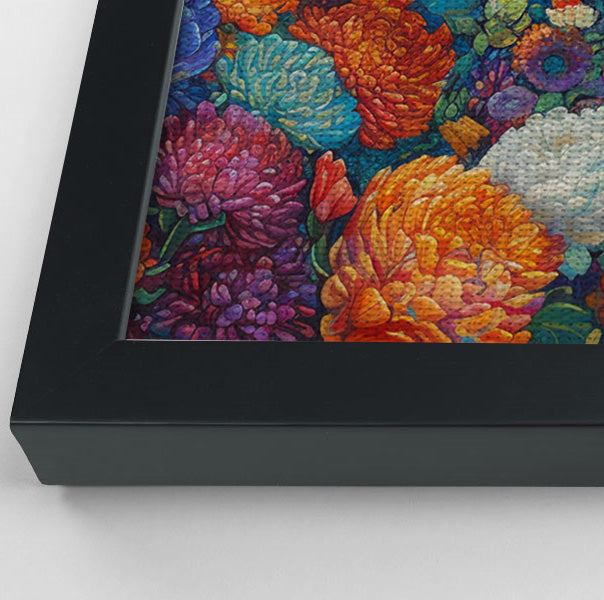 Black Mermaid Coral Reef African American canvas print view 28